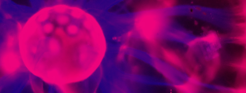 a close up of a quantum plasma sphere