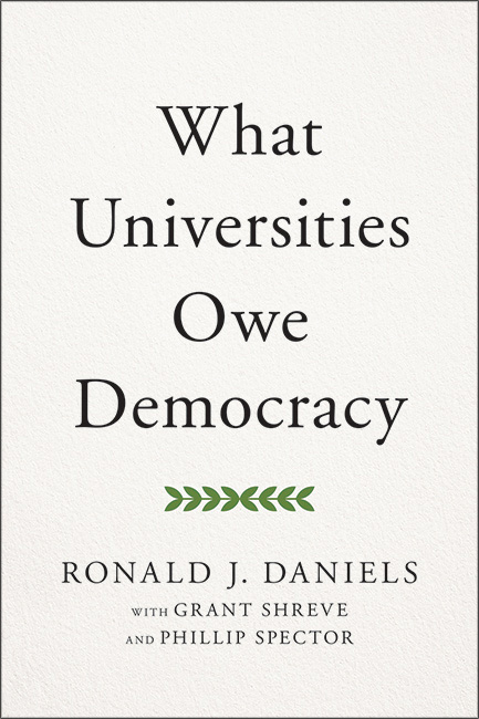 What Universities Owe Democracy Book Cover