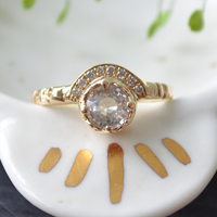 Token Gold diamond ring