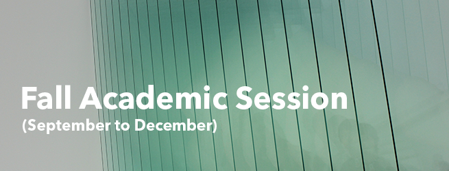 Fall Academic Session (September to December)