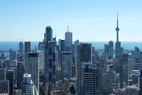 Photo of Downtown Toronto showing the CN Tower | Click here to learn more
